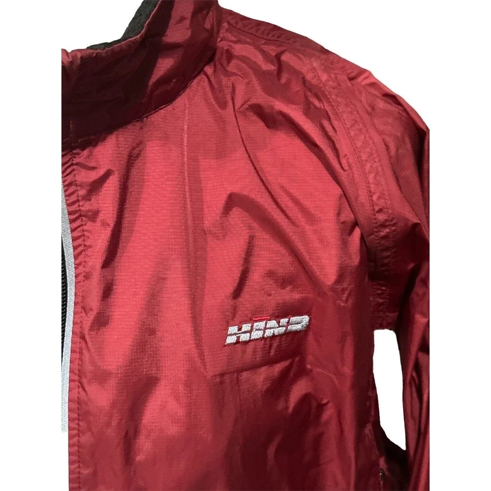 Hind Women’s Red/White Entrant CRS Running‎ Cycling Windbreaker Jacket Sz L EUC